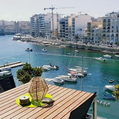 Splendid Seaside Retreat On Spinola Bay Apartment Saint Julian's Ngoại thất bức ảnh