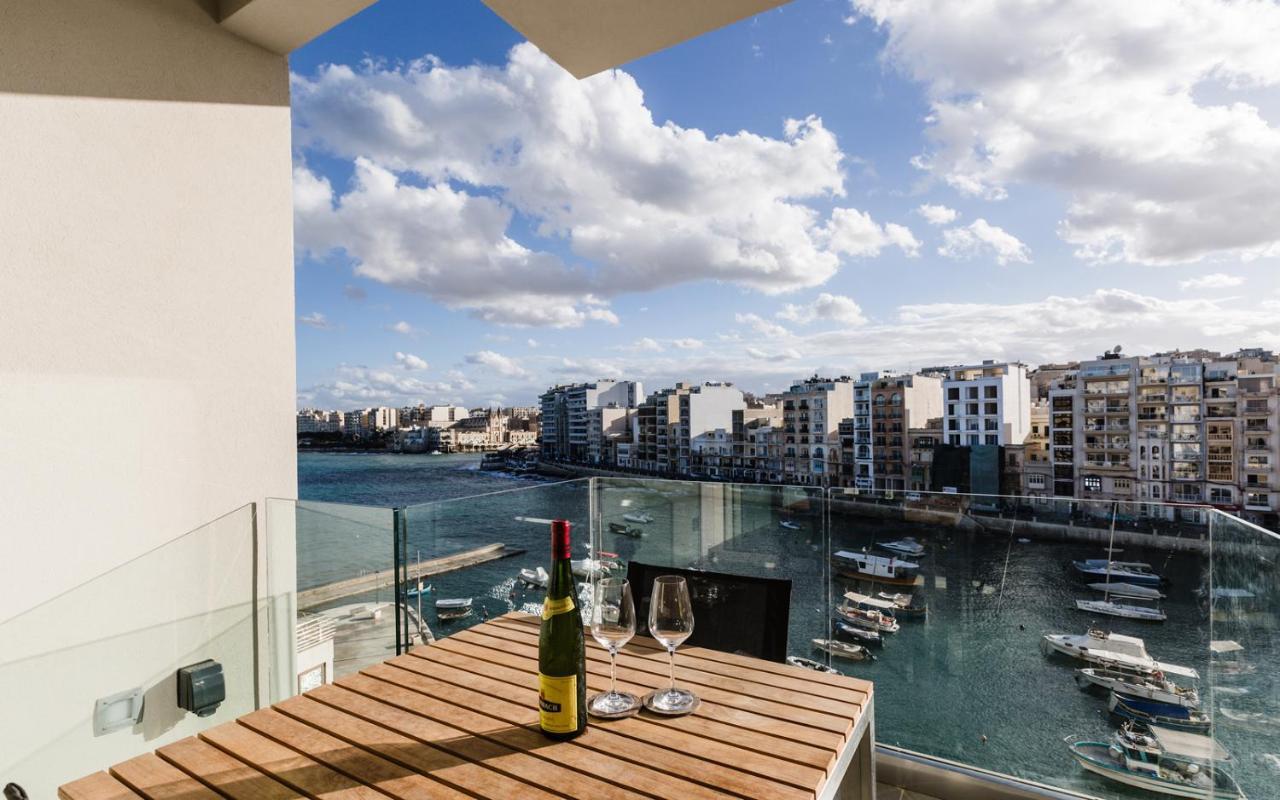 Splendid Seaside Retreat On Spinola Bay Apartment Saint Julian's Ngoại thất bức ảnh