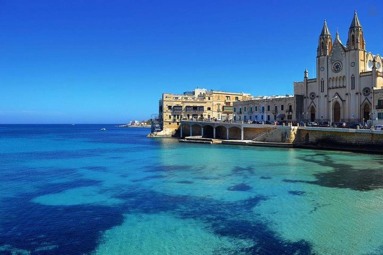 Splendid Seaside Retreat On Spinola Bay Apartment Saint Julian's Ngoại thất bức ảnh