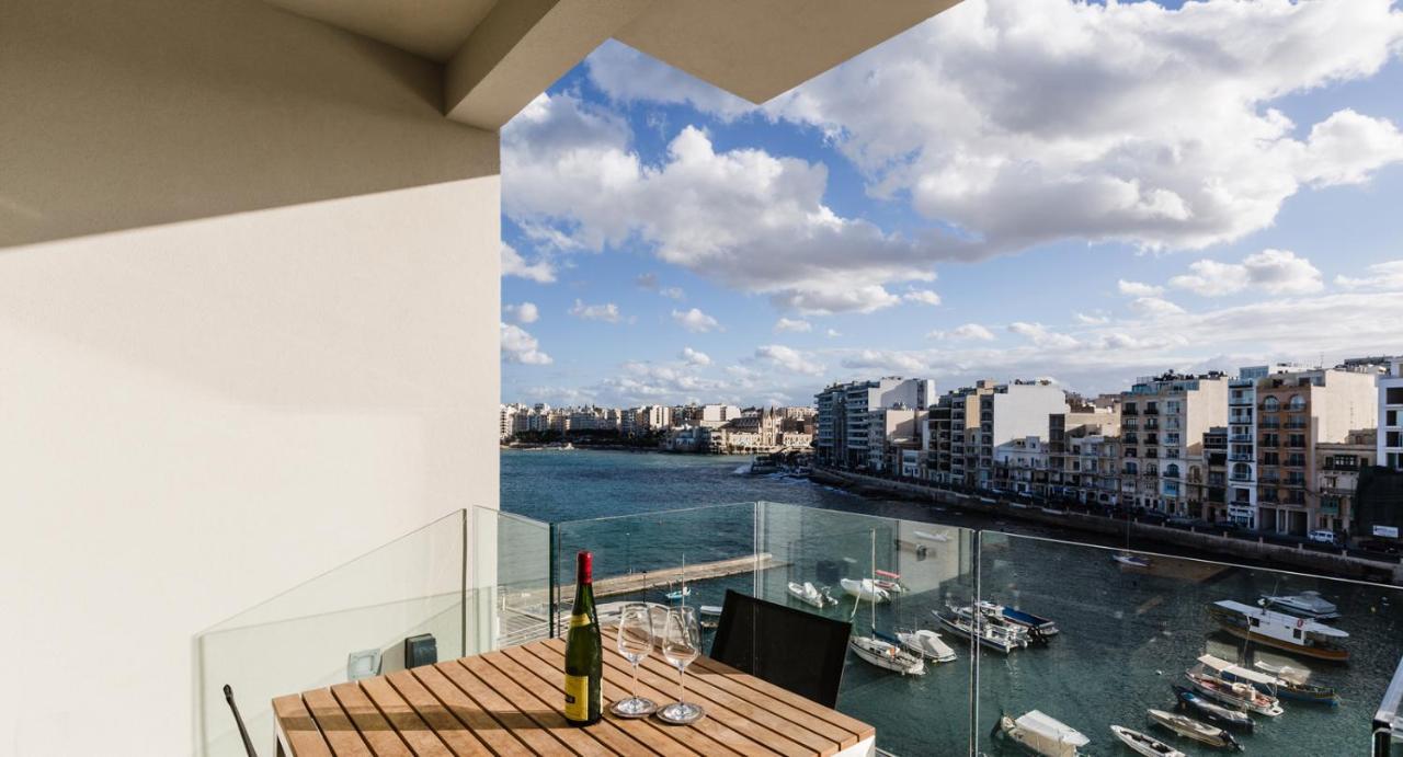 Splendid Seaside Retreat On Spinola Bay Apartment Saint Julian's Ngoại thất bức ảnh